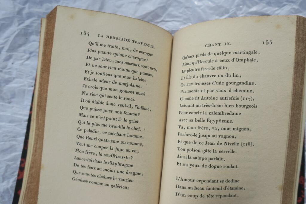 FOUGERET DE MONGERON LA HENRIADE TRAVESTI 1825