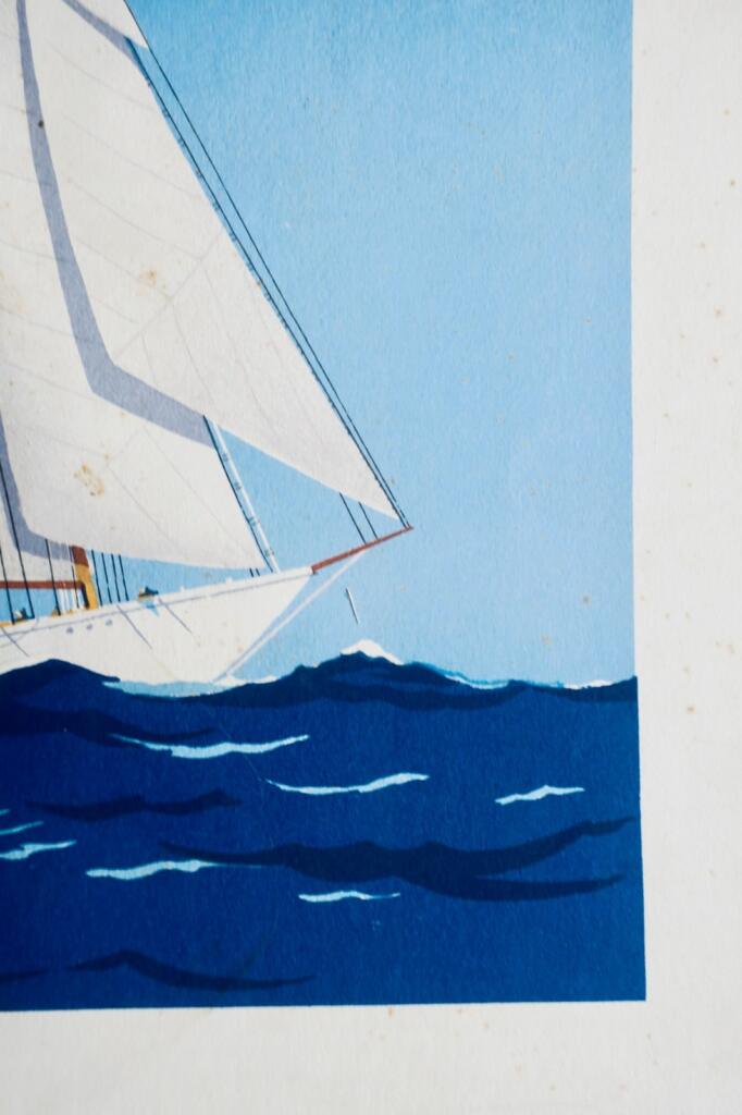 Fouillé Georges Il Yacht Pochoir