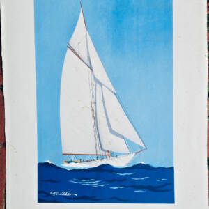 Fouillé Georges Il Yacht Pochoir