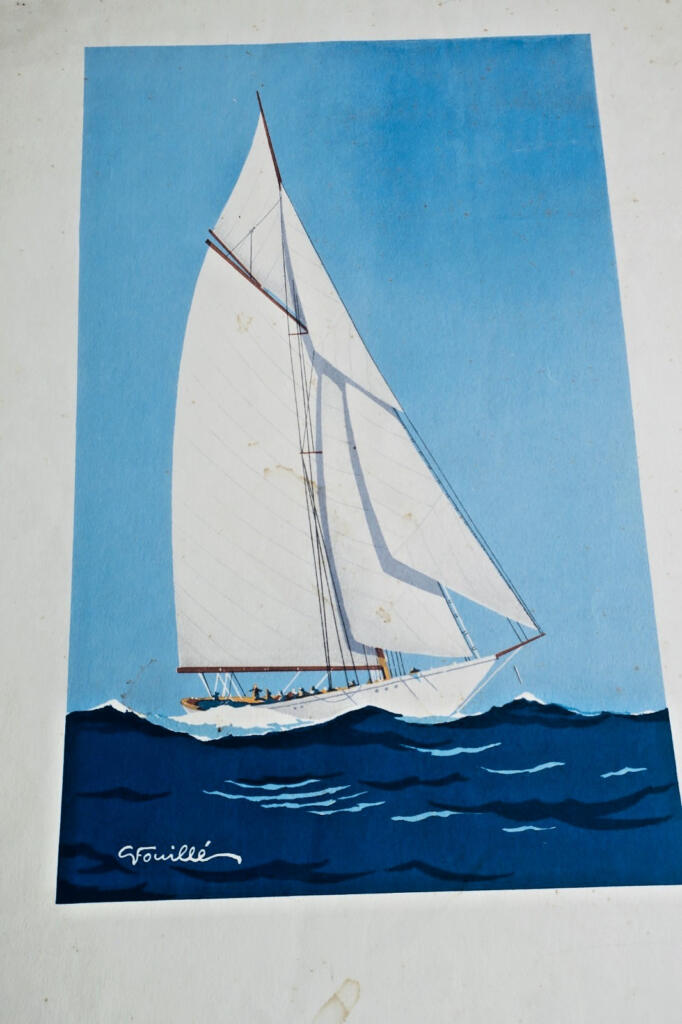 Fouillé Georges Il Yacht Pochoir
