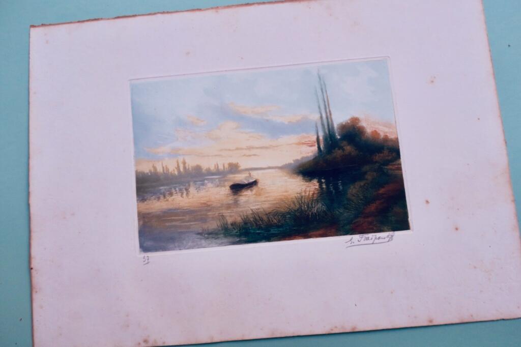 Aquarell von Gustave Fraipont