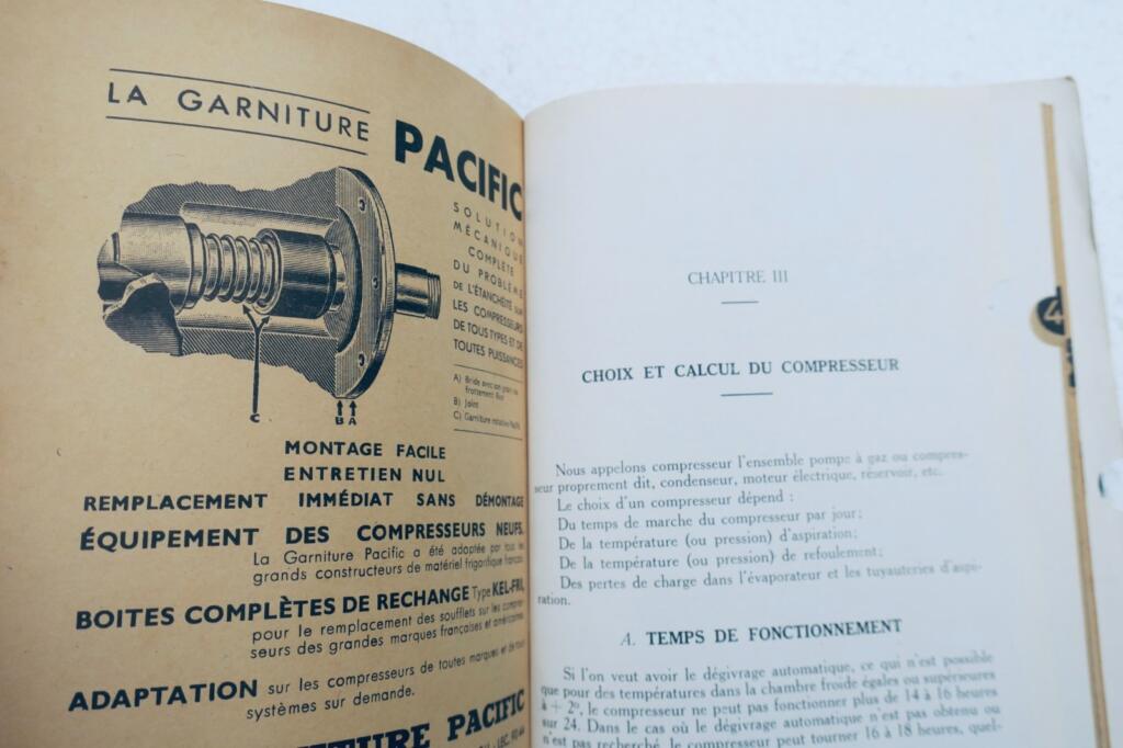 froid manuel de l&rsquo;installateur frigoriste 1947