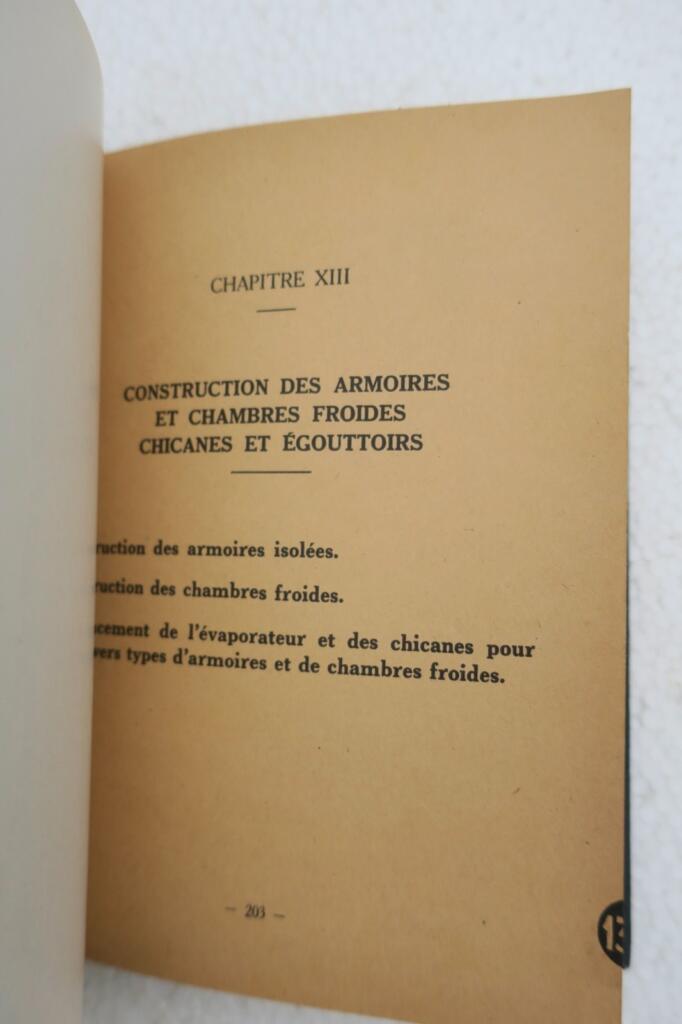 froid manuel de l&rsquo;installateur frigoriste 1947