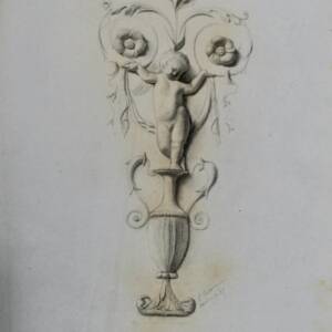 Fusain original 48,5 x 63 cm.