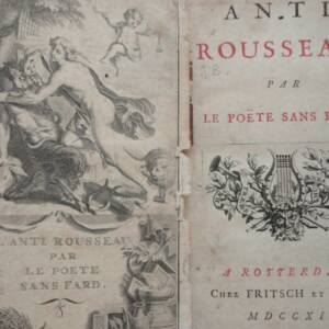GACON (François)] Anti-Rousseau, par le Poête sans fard. 1712