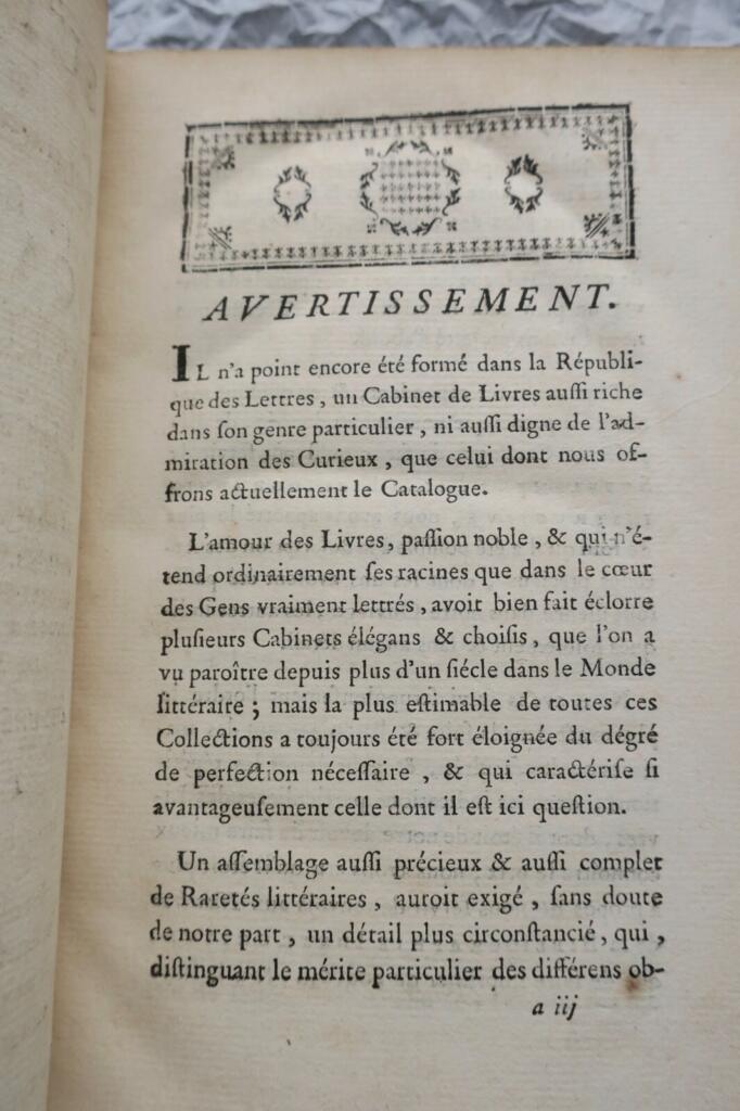 Supplement to Instructive Bibliography - Gaignat Library Catalog