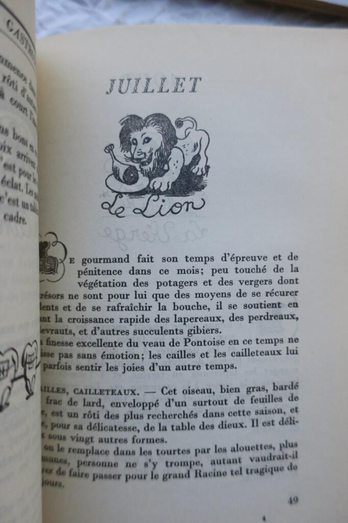 Gastronomic Calendar and Literary Works