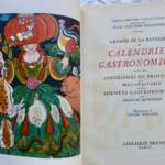 GALTIER-BOISSIERE trompette de la Bérésina, petit vieux, calendrier gastronomiq-