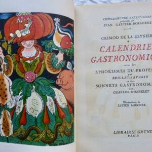 GALTIER-BOISSIERE trompette de la Bérésina, petit vieux, calendrier gastronomiq-