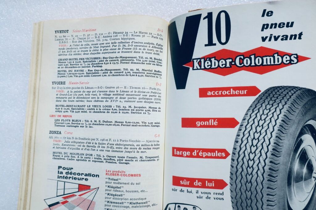 gastronomie Guide Kléber-Colombes des touristes gastronomes 1962