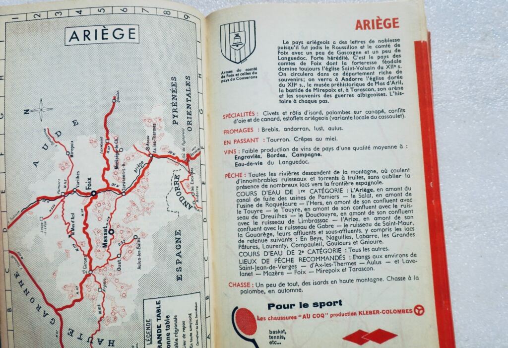 gastronomie Guide Kléber-Colombes des touristes gastronomes 1962