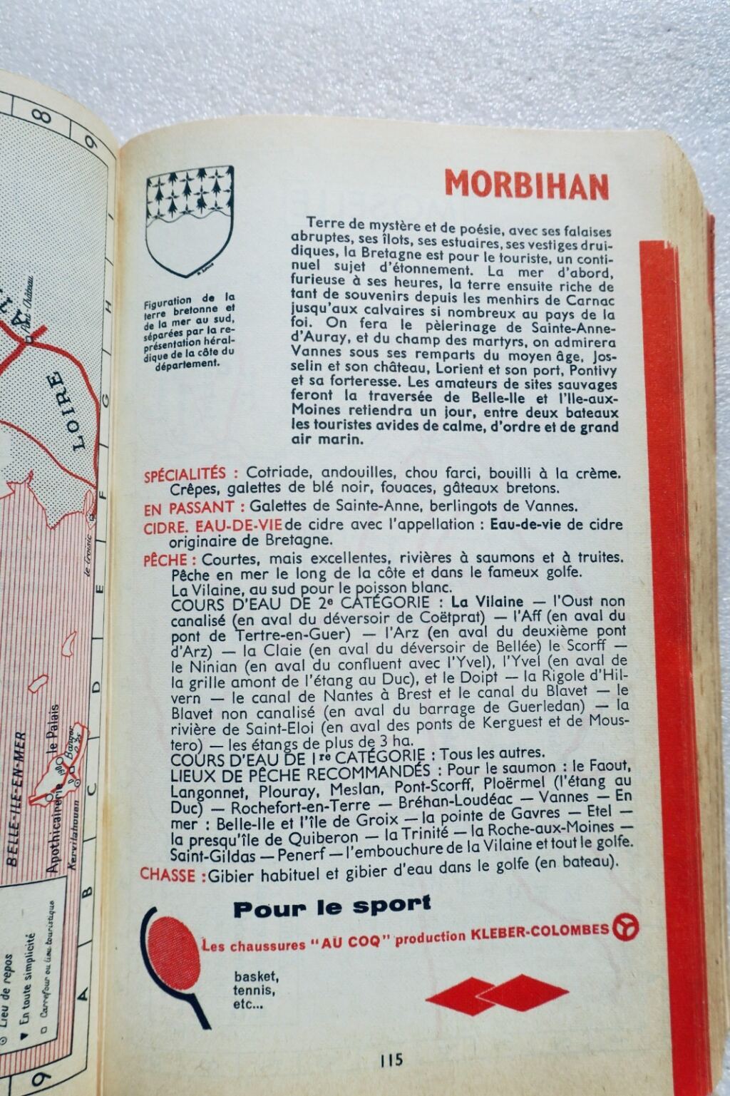 gastronomie Guide Kléber-Colombes des touristes gastronomes 1962
