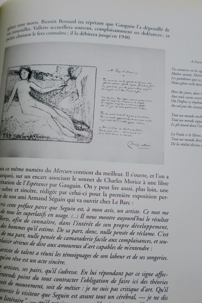 Faksimile von Gauguins illustriertem Manuskript
