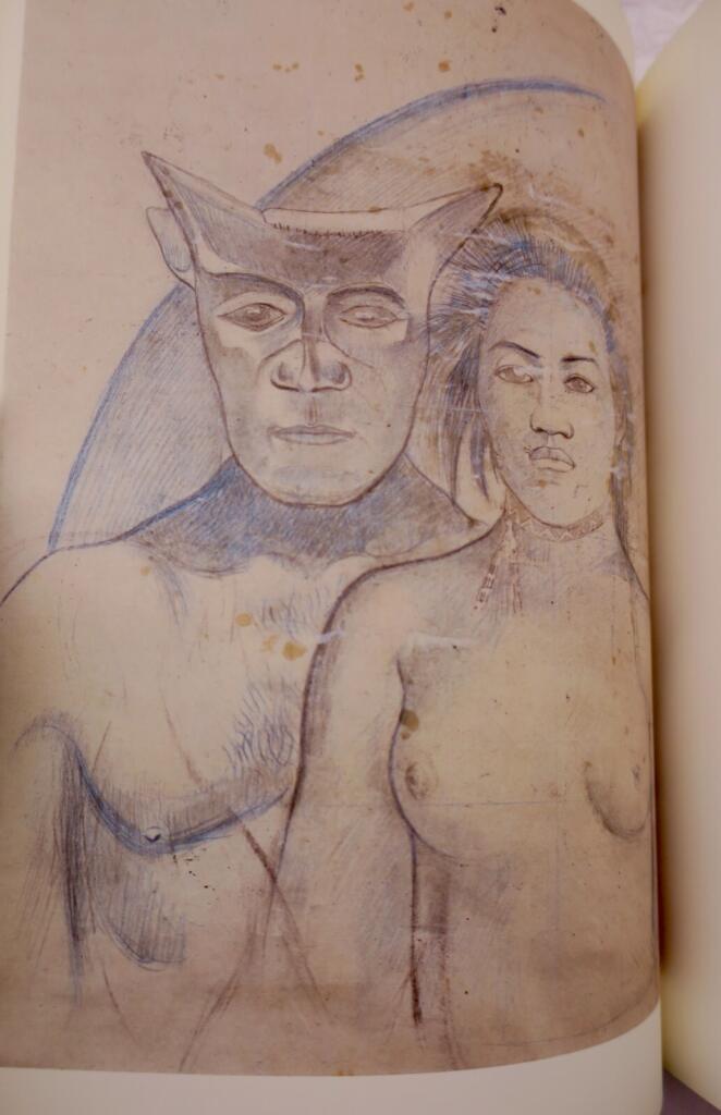 Faksimile von Gauguins illustriertem Manuskript
