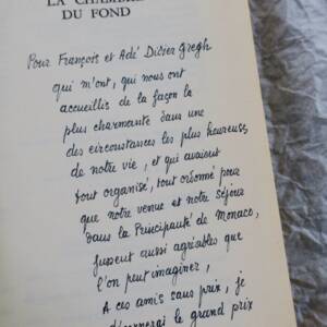 GAUTIER, Jean-Jacques La chambre du fond + dédicace