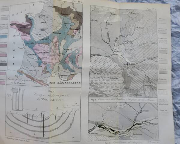 Geologie-Lehrbuch von Edwards & Comte, 1853