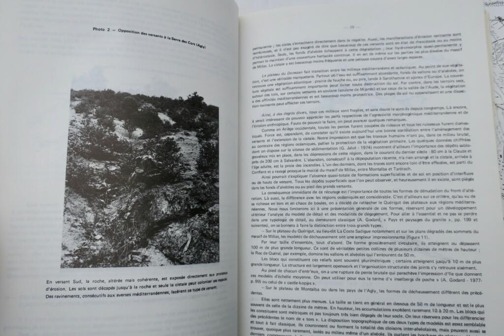 Granite landscape analysis: Eastern French Pyrenees