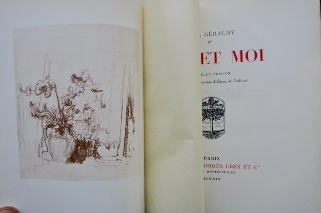 Géraldy dessins de Vuillard Toi et moi 1919 sur vergé d’arches