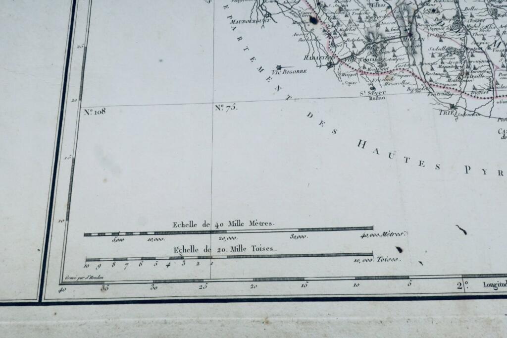First engraved map of Gers department