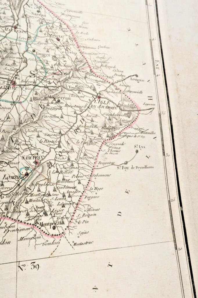 First engraved map of Gers department