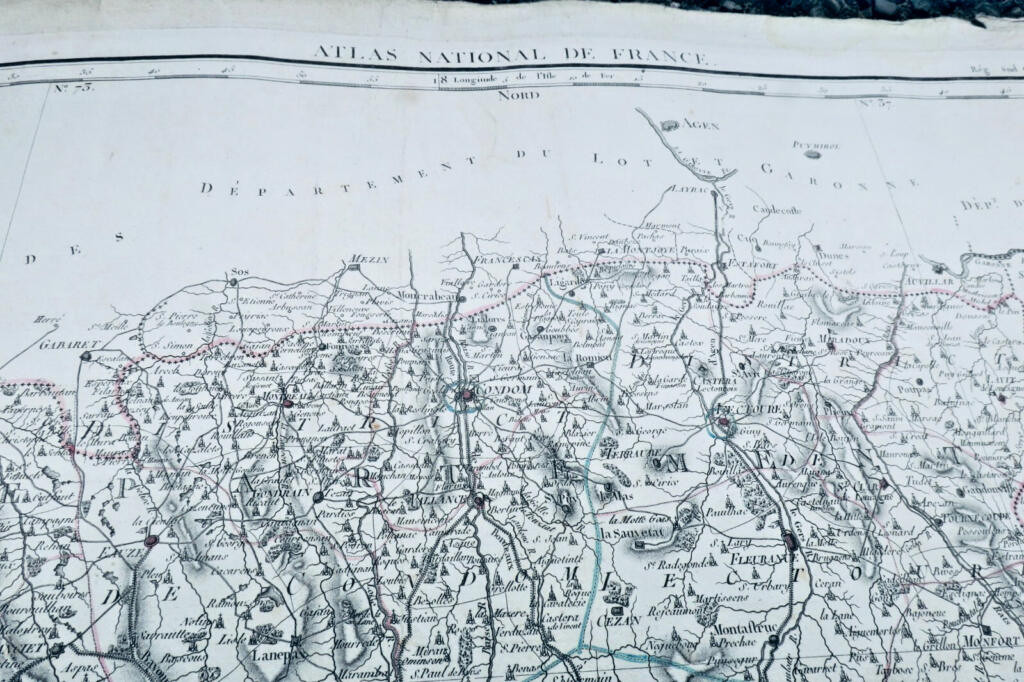 First engraved map of Gers department