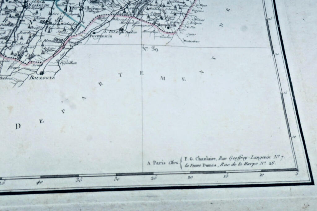 First engraved map of Gers department