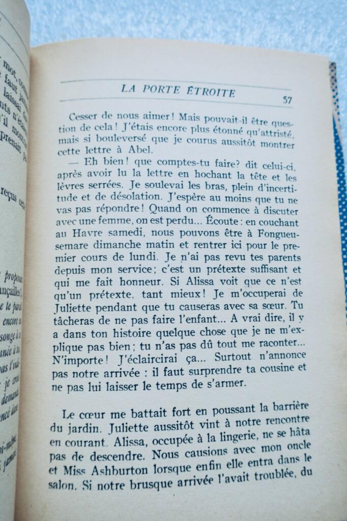 GIDE ANDRE. LA PORTE ETROITE. LE LIVRE DE DEMAIN 1956
