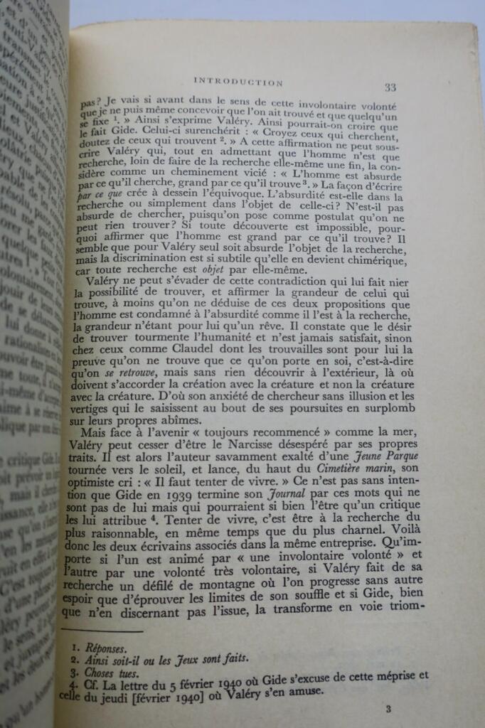 Gide, André Valéry, Paul CORRESPONDANCE: (1890-1942) SP