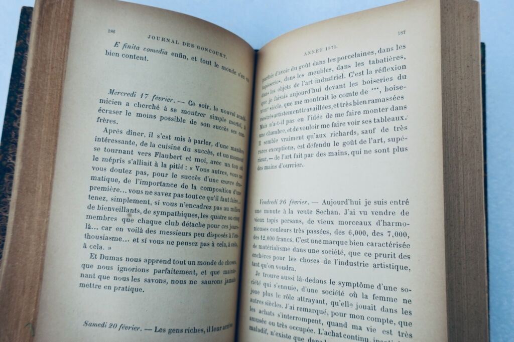 GONCOURT Edmond & Jules Mémoires de la vie littéraire EO