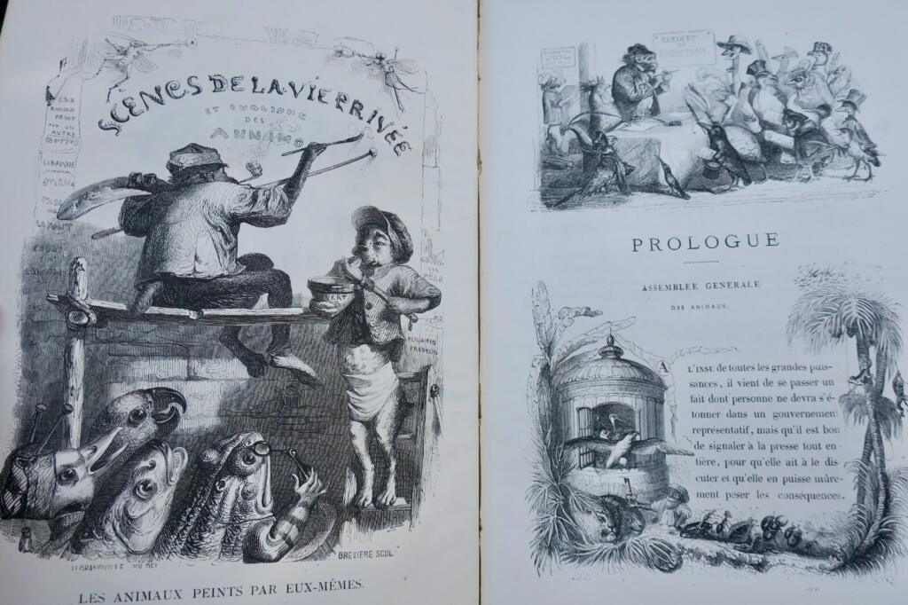 Grandville’s Animal Satire in 1868 Hetzel Edition