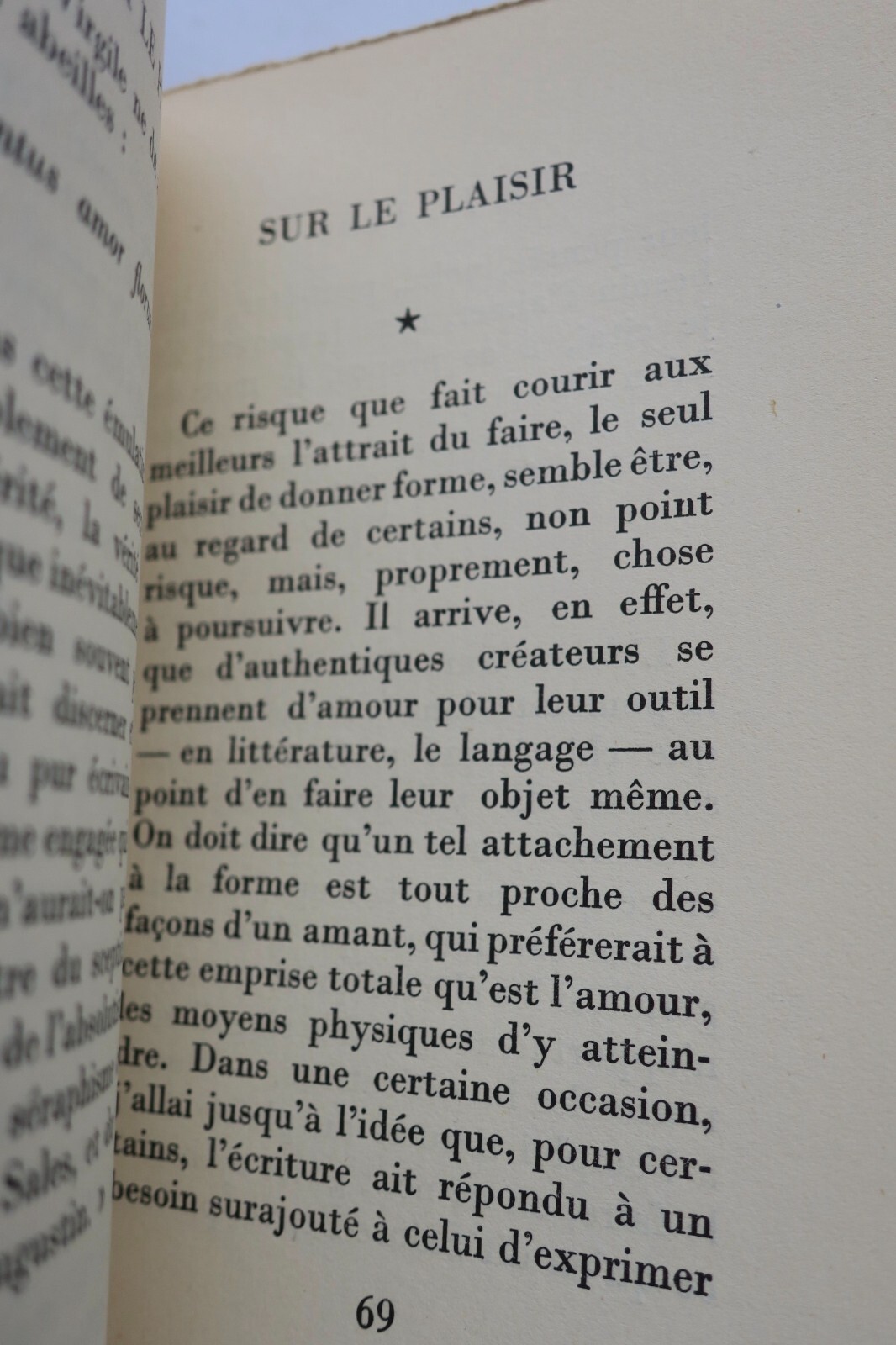 Grasset "Sur le Plaisir" Essai de Bernard GRASSET EO 1954 Envoi – Image 4