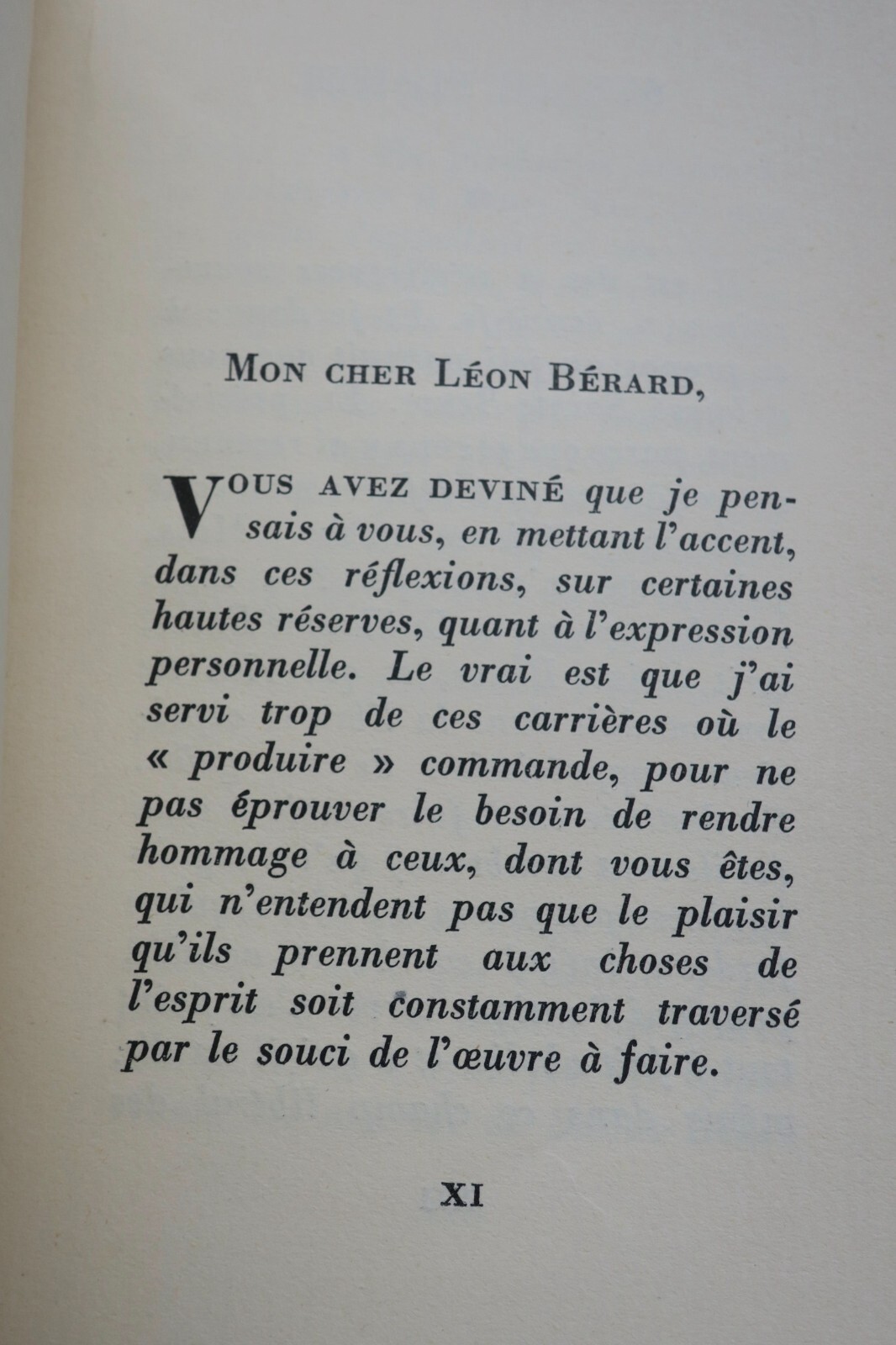 Grasset "Sur le Plaisir" Essai de Bernard GRASSET EO 1954 Envoi – Image 3