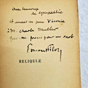 GUERIN MAURICE LE CENTAURE, Suivi de LA BACCHANTE...Reliquiae 1905+ dédicaces