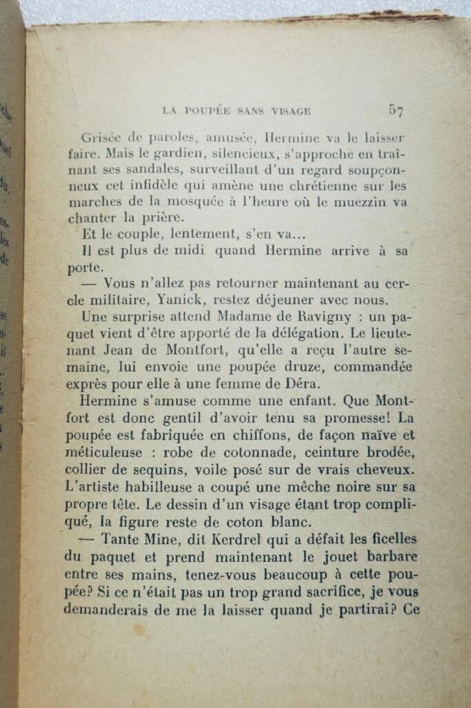 Guerre la poupée sans visage Guillemette Marrier + documents + dédicace