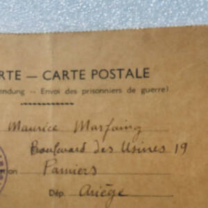 Guerre la poupée sans visage Guillemette Marrier + documents + dédicace