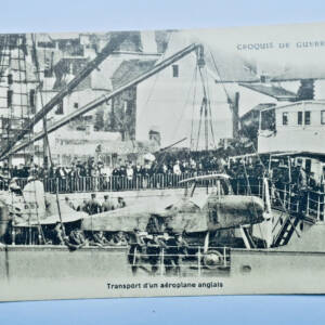 GUERRE transport d'un aéroplane anglais