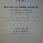 Genealogischer Forschungsführer Nationalarchiv 1953