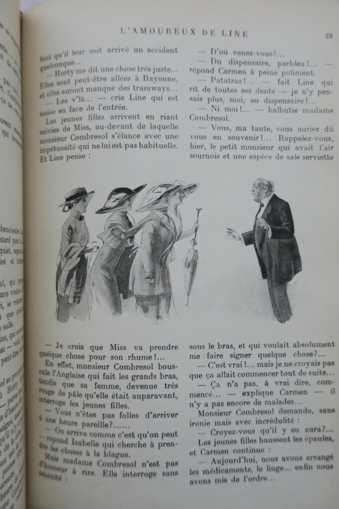 French literary tales with romantic illustrations