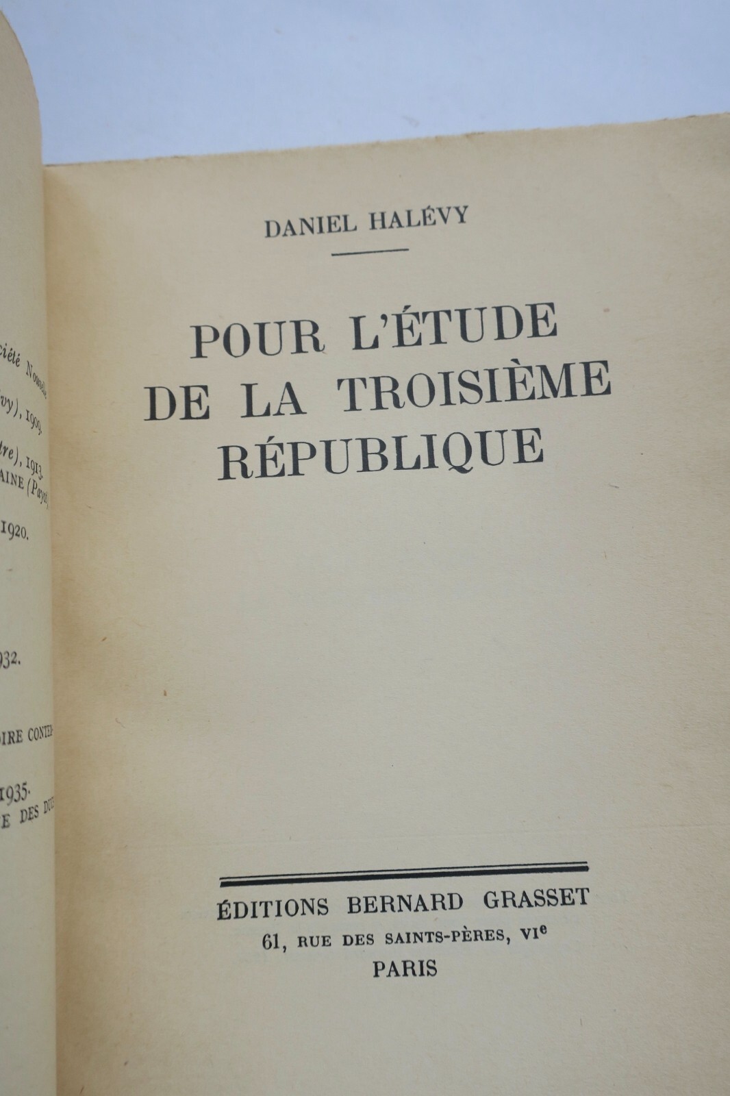 HALEVY on the Third Republic – Image 3