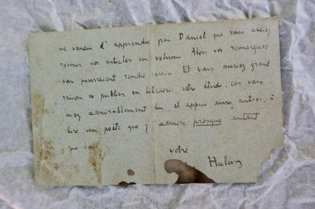 Halévy Lettre autographe