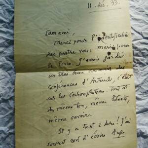 Halevy Lettre autographe