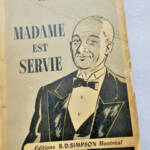 Madame ist bedient mit Widmung des Autors