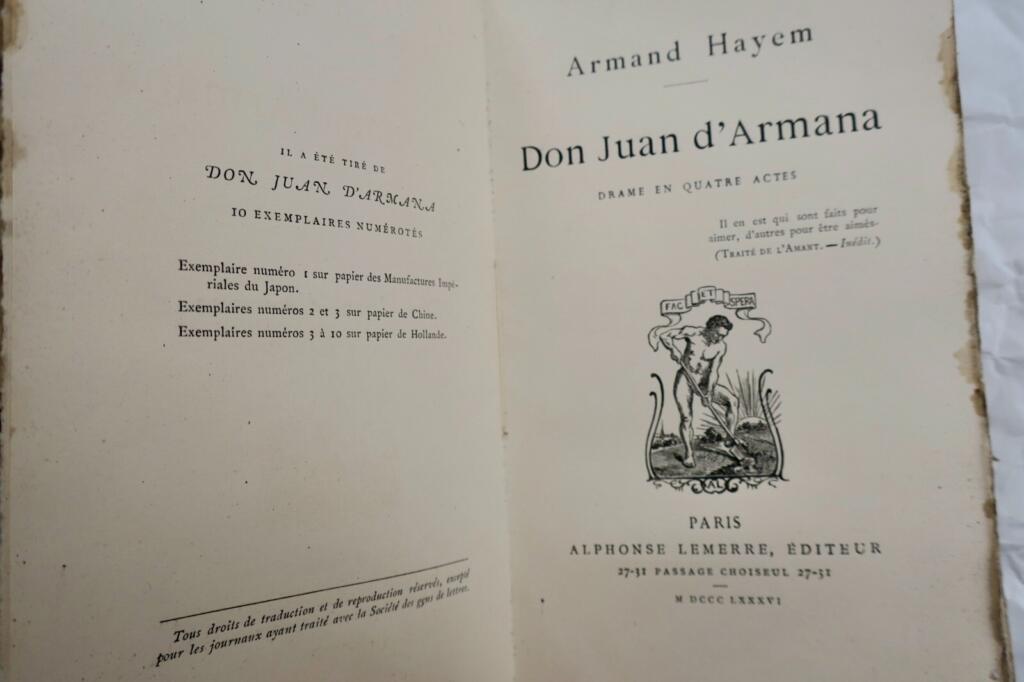 Don Juan d'Armana - Seltene Ausgabe 1886