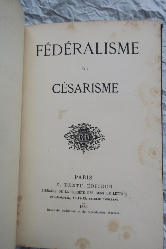 Föderalismus versus Zesarismus