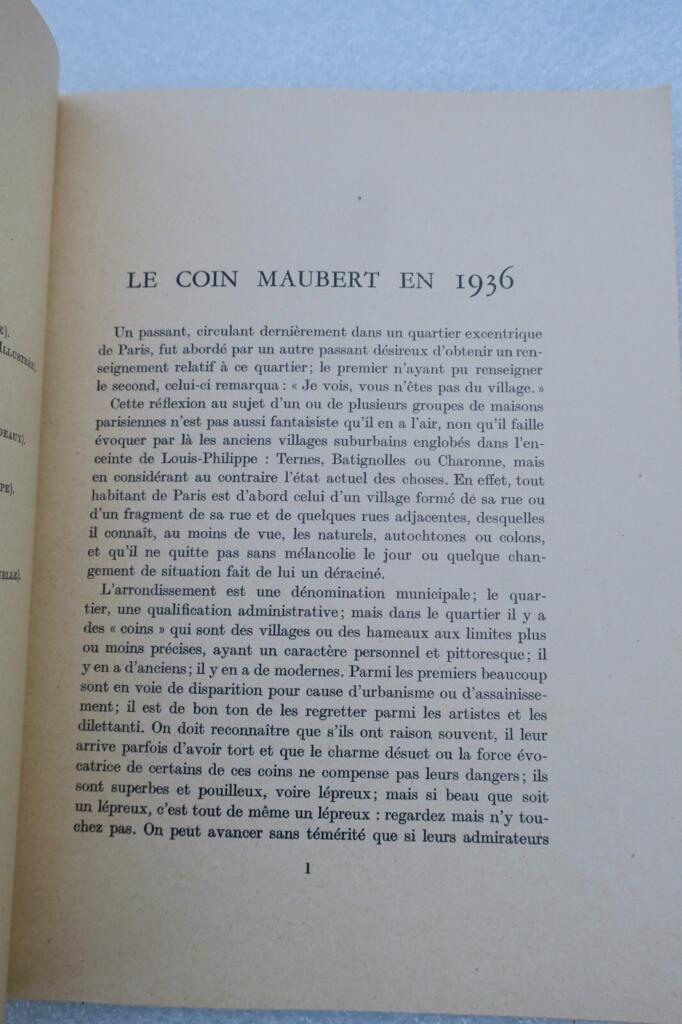Maubert-Ecke 1937 Dokumentation