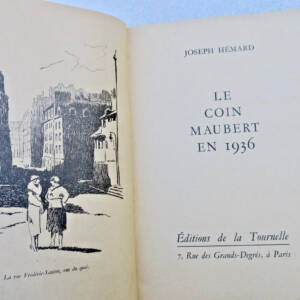 HEMARD Joseph LE COIN MAUBERT EN 1937