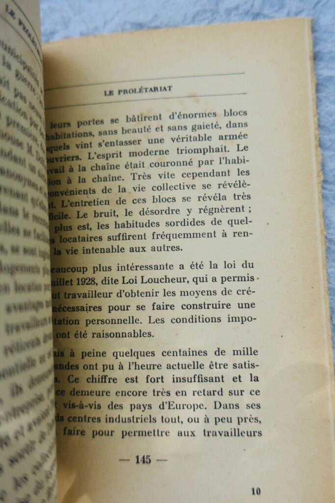 HENRI COMTE DE PARIS LE PROLETARIAT