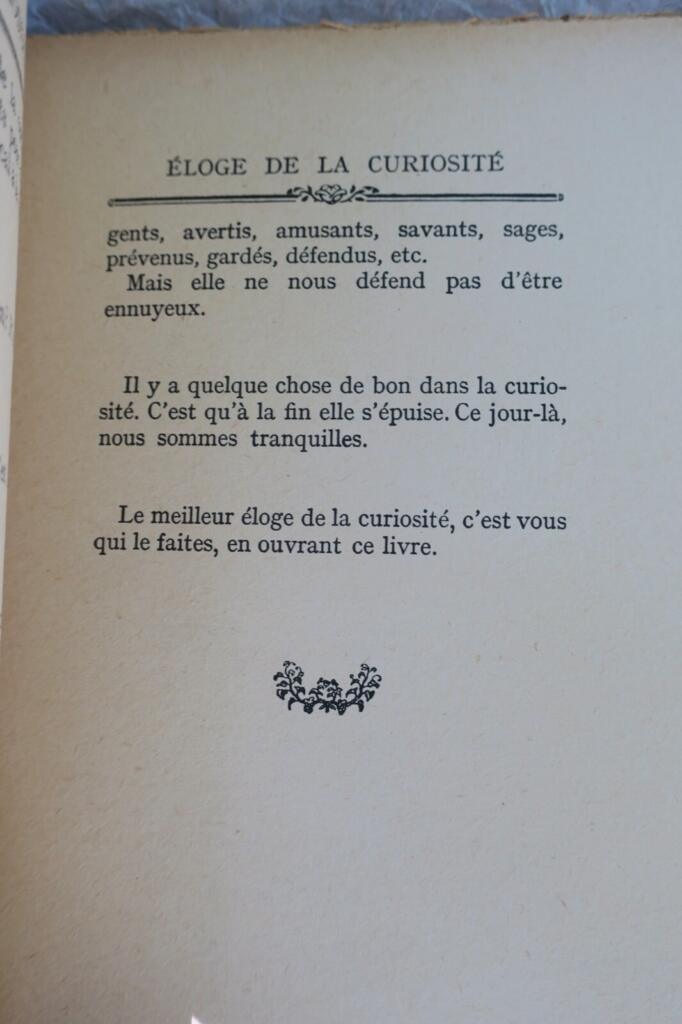 Lob der Neugier von Émile Henriot