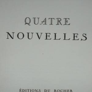 HENRIOT (Emile). Quatre nouvelles , sur pur fil 1944