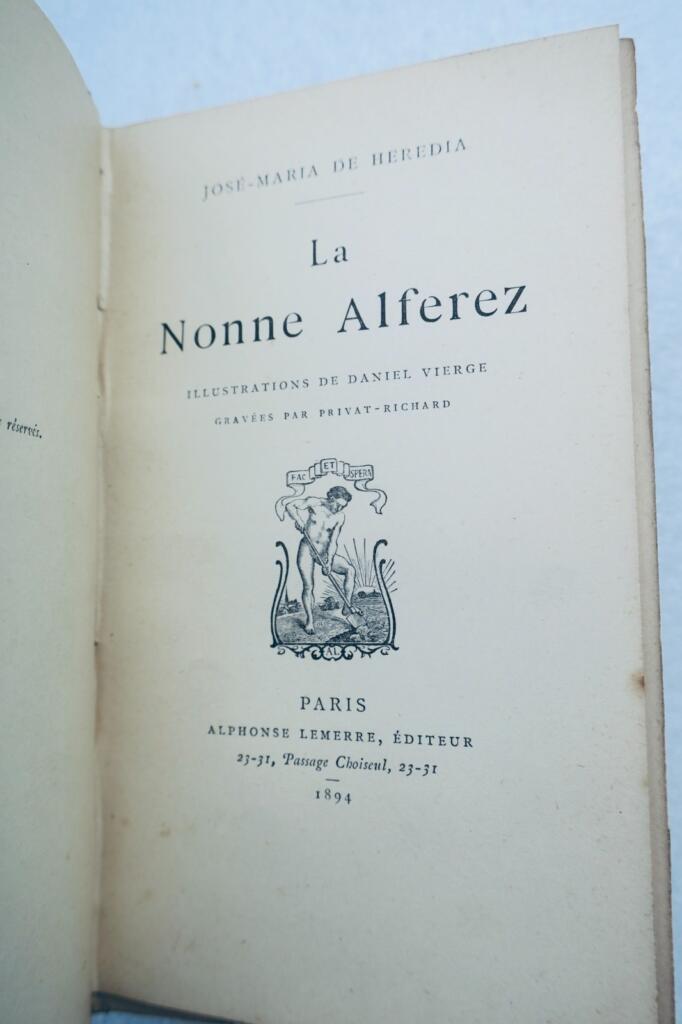 HÉREDIA, VIERGE, Daniel (ill.). La Nonne Alferez